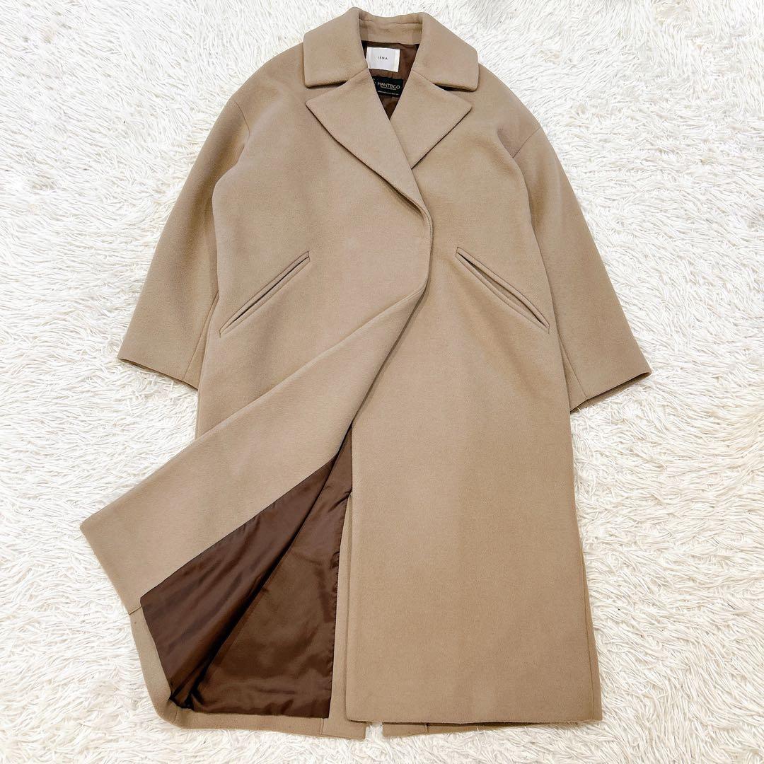 美品 IENA ロングコート MANTECO チェスターコート　キャメル　34