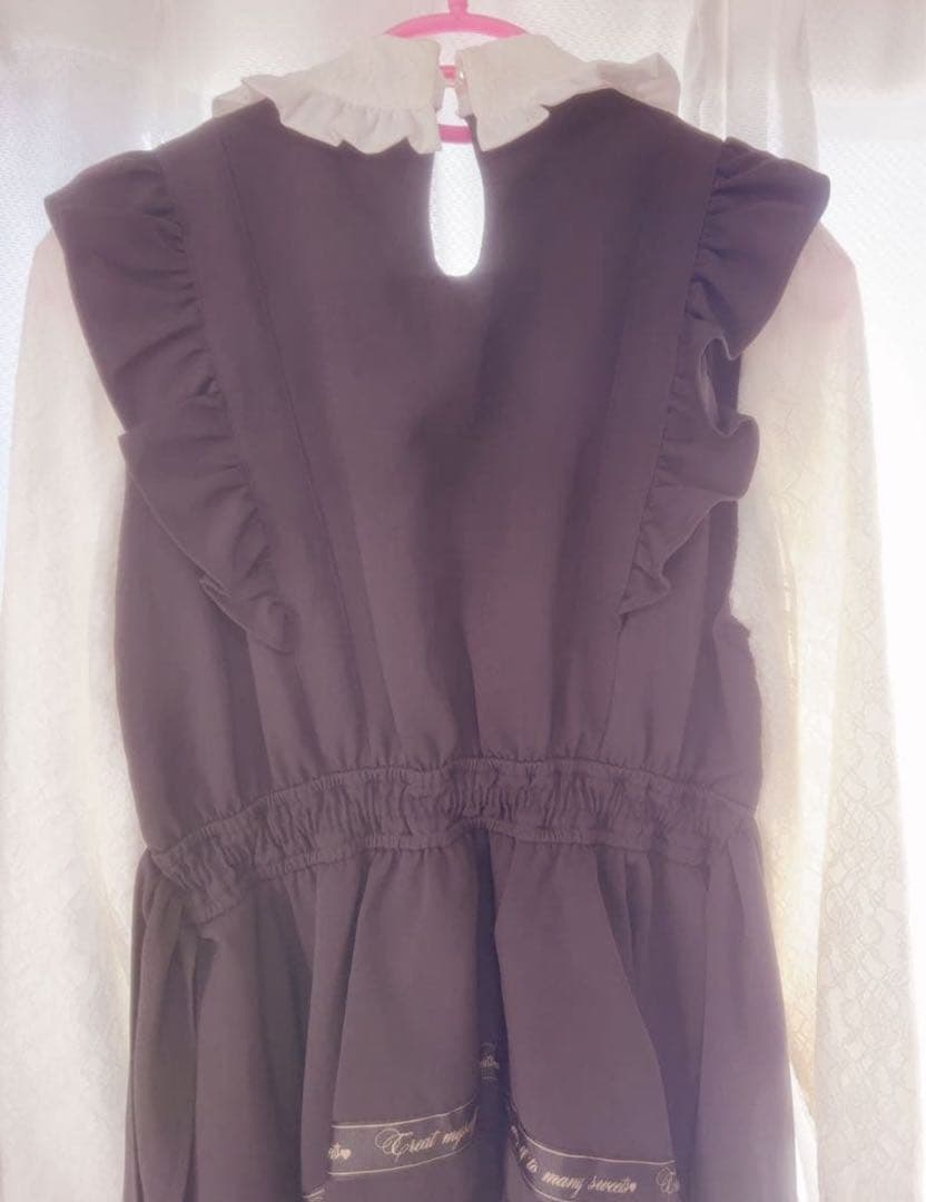 LIZLISA(リズリサ) バックカシュクールセットアップ黒