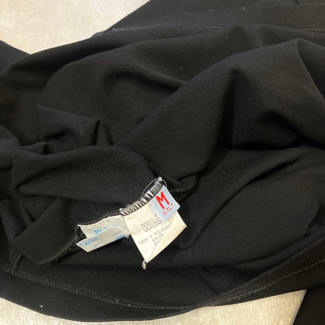 W&LT、パクパク、長袖Tシャツ、カットソー、ブラック、M