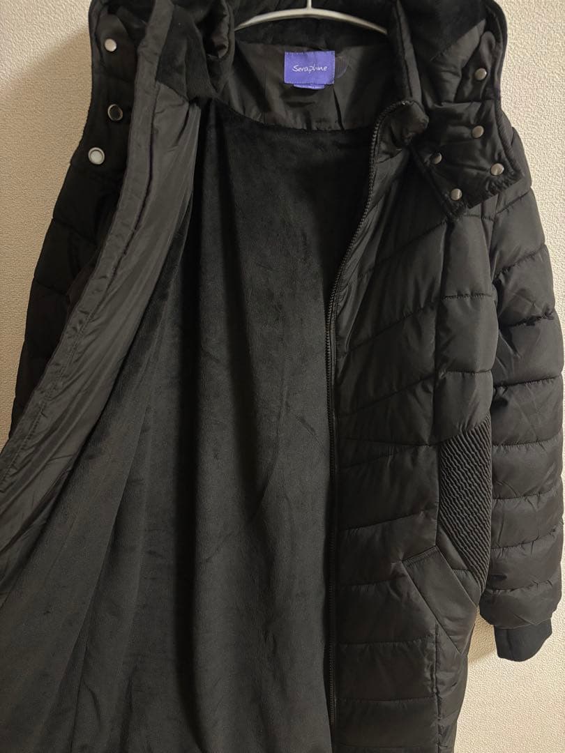 【Seraphine】マタニティダウンコート抱っこ兼用 ママコート 黒 UK8