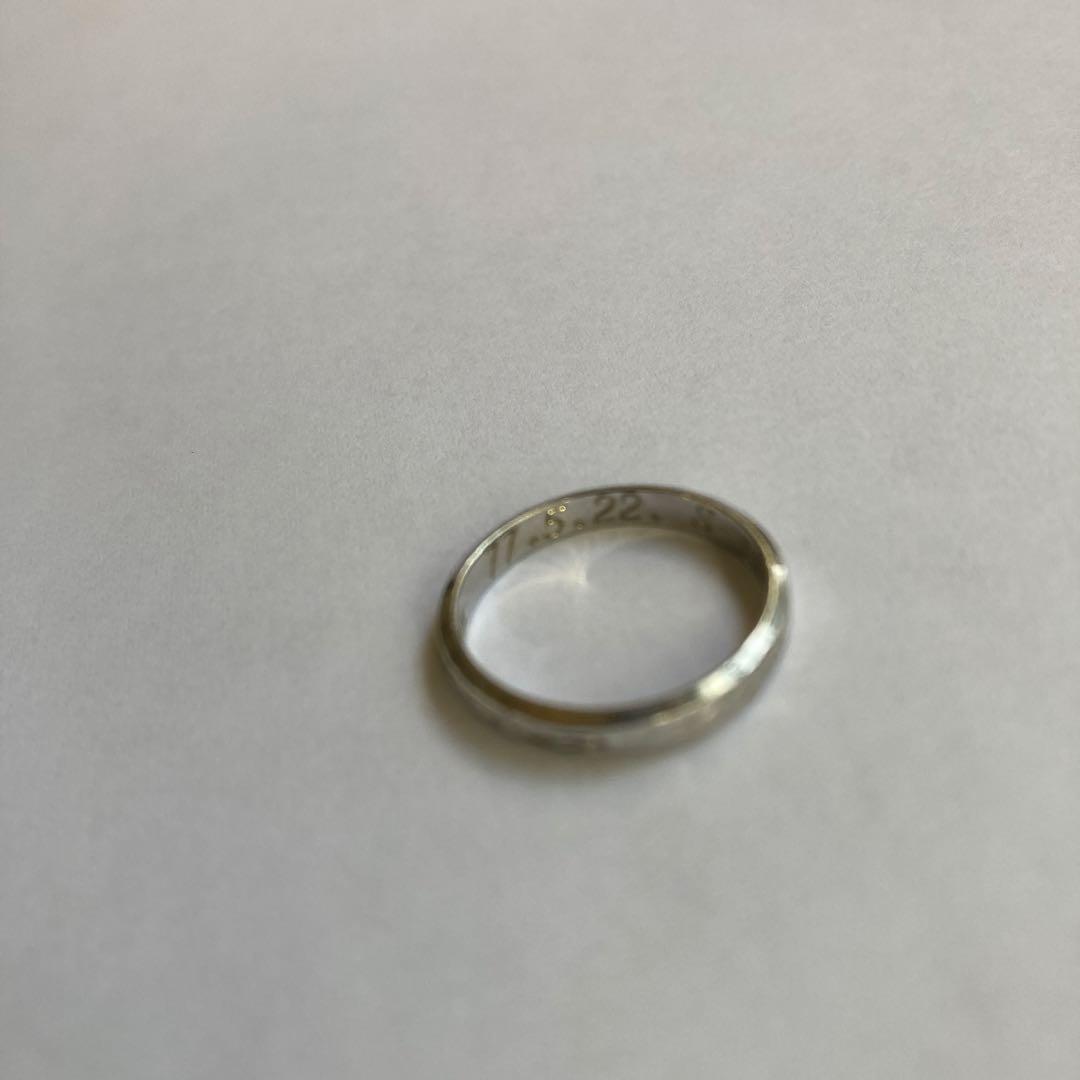 さ*そ様 ビンテージ Pt900 刻印 2.8g 矢と星リング 8号 指輪 プラ