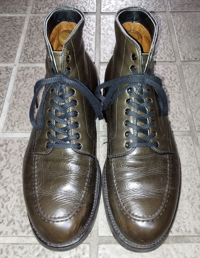 ひ*の様 オールデン◇インディブーツ◇オリーブグリーン◇6 1/2D◇希少◇格安