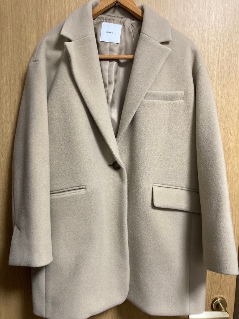 Spick & Span W/Nyモッサジャケットライクコート 38