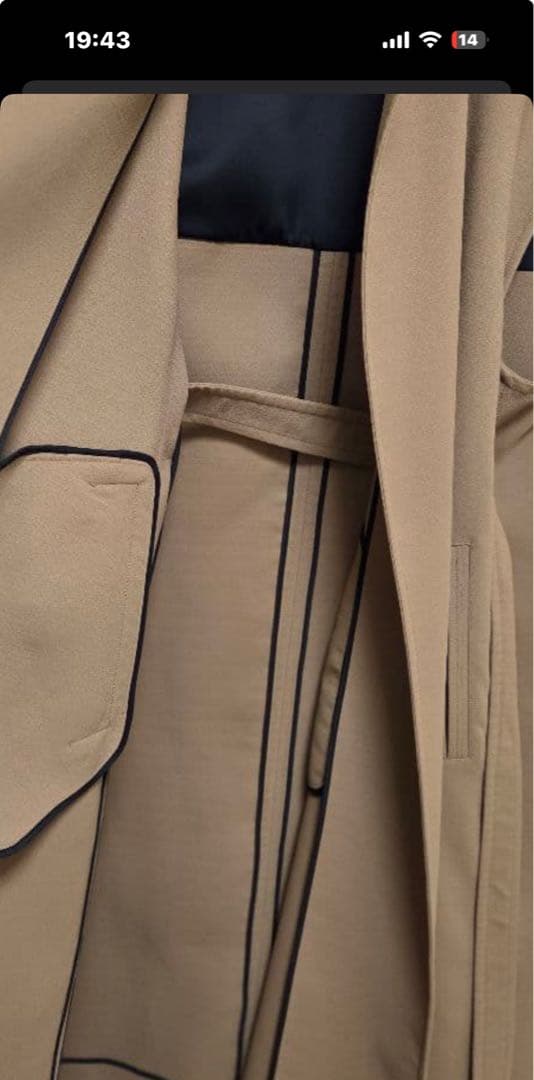 ELLIE スリーブレスコート【BEIGE】