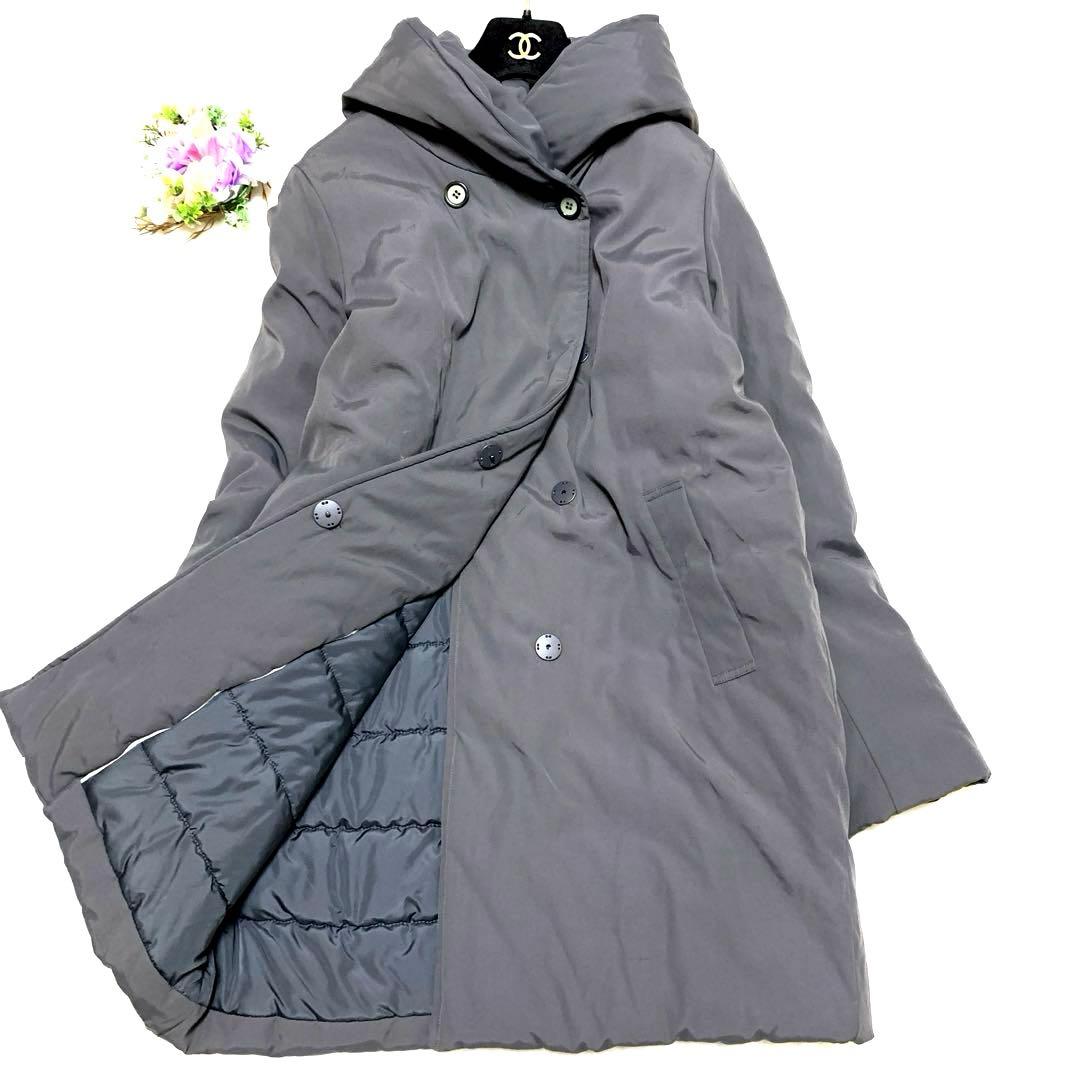 ★ jun様　マックスマーラ　ロング❤︎ フーデットコート❤︎中綿❤︎キルティング　L