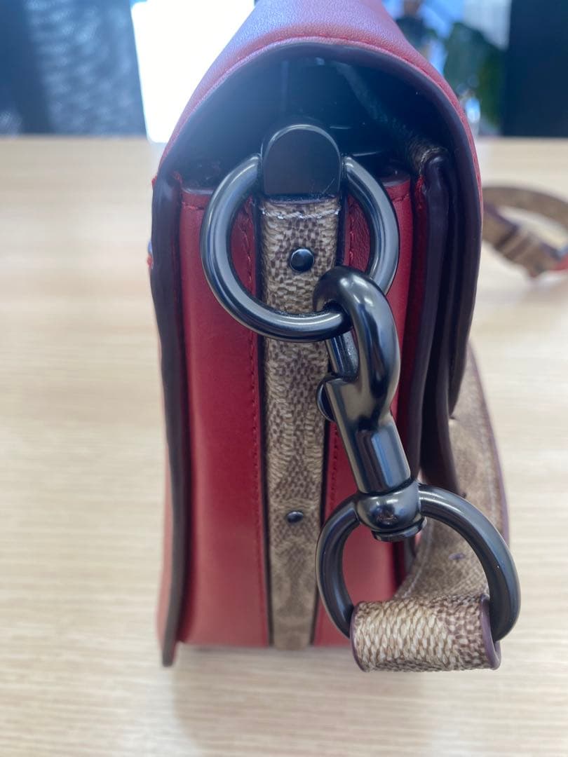 COACH シグネチャー チェーン 2WAY フラップ クラッチショルダーバッグ