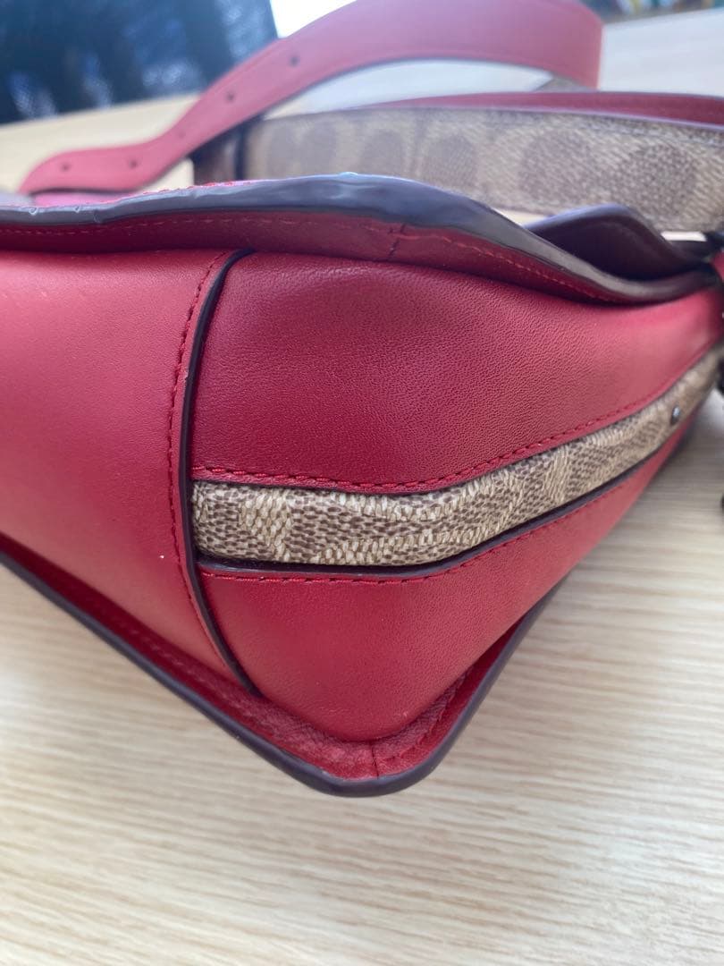 COACH シグネチャー チェーン 2WAY フラップ クラッチショルダーバッグ