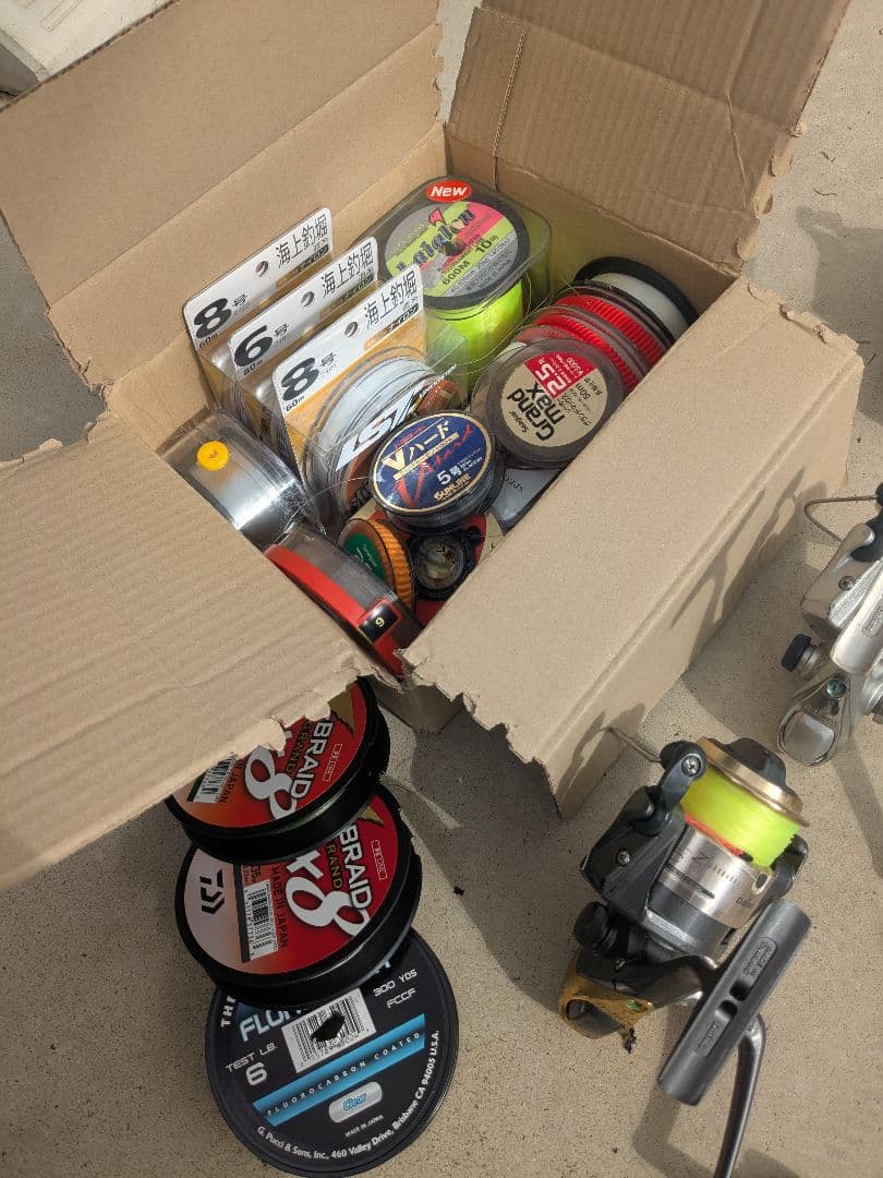 Shimano, Daiwaリール まとめ売り6個セット, 釣り糸おまけ