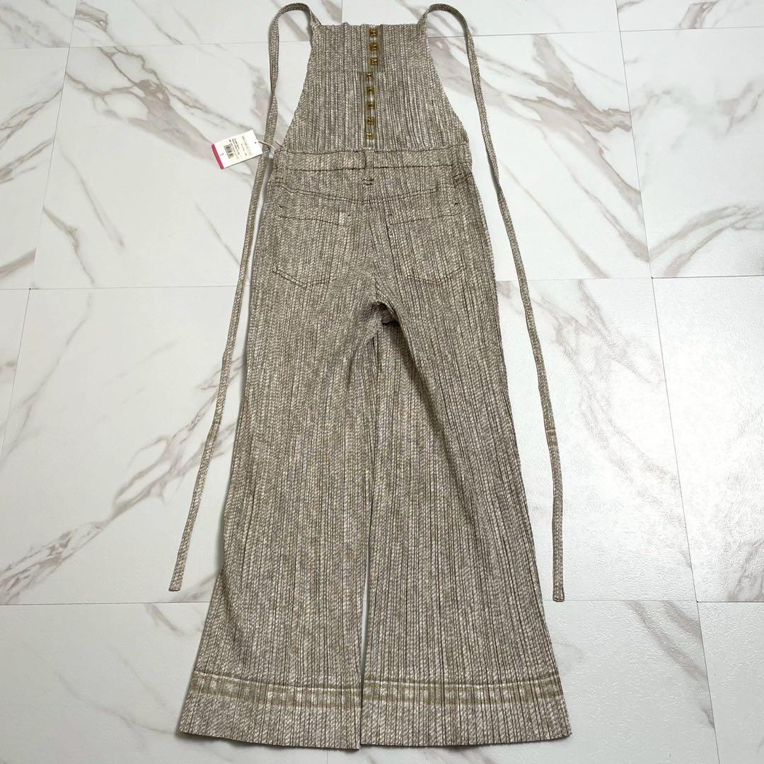 未使用に近い 09AW◎プリーツプリーズ オーバーオール デニム スタッズ