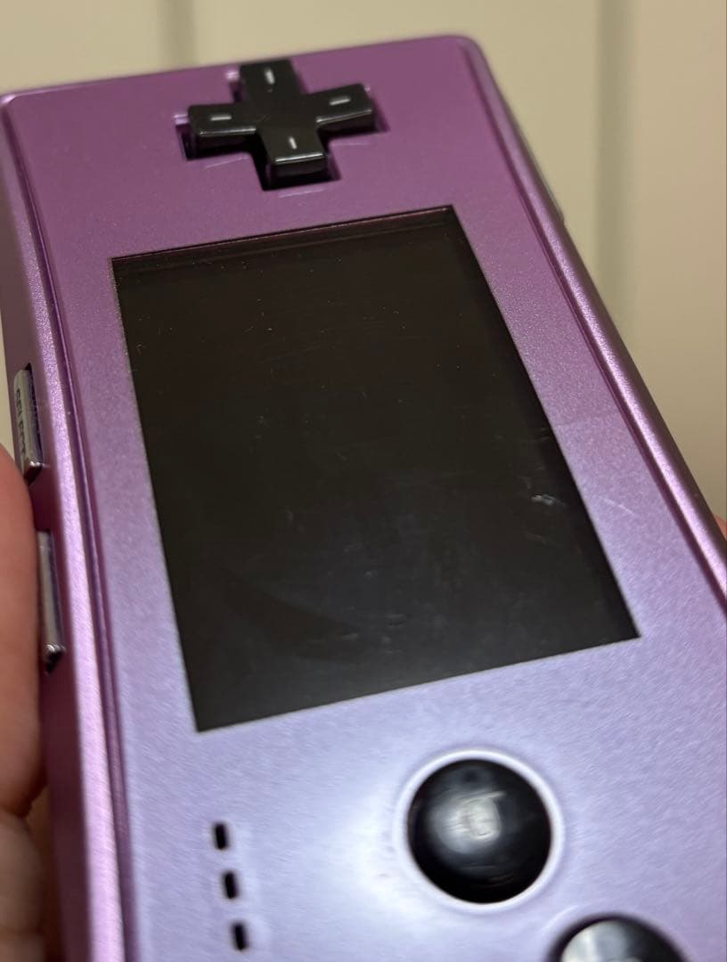 ゲームボーイ　ミクロ　パープル　箱説明書付き