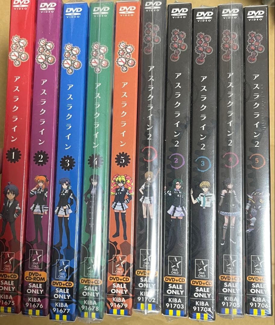 アスラクライン〈初回限定版〉1期2期 DVD 全10巻セット　未開封
