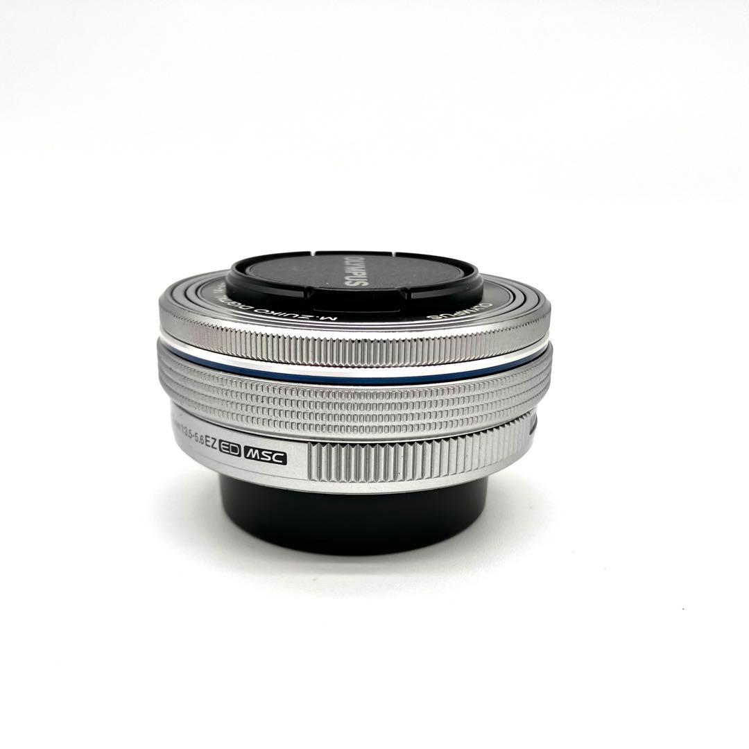 電動パンケーキレンズ　OLYMPUS 14-42mm F3.5-5.6 シルバー