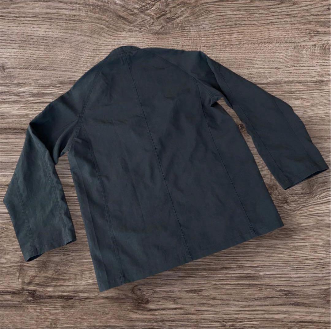 【ニードルズ　作務衣ジャケット】Mサイズ　ポリ100% ダブル　日本製　濃紺