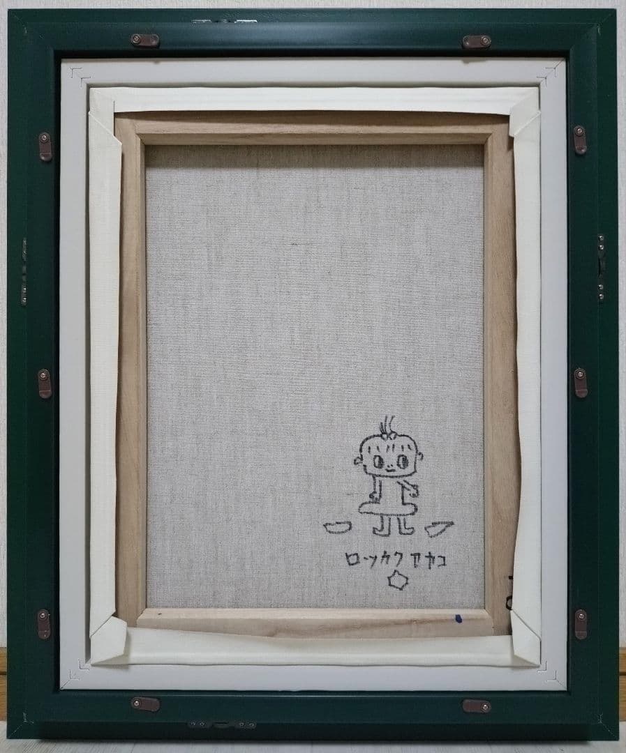 l*h様 【F6号】ロッカクアヤコ　肉筆保証/表裏サイン/アクリル/油彩/絵画/