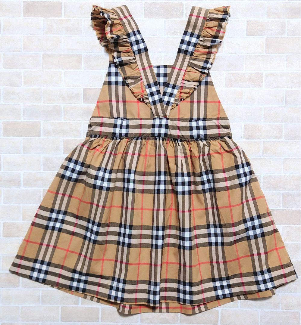 美品　バーバリー　BURBERRY　ノバチェック　ジャンパースカート　4Y　8Y