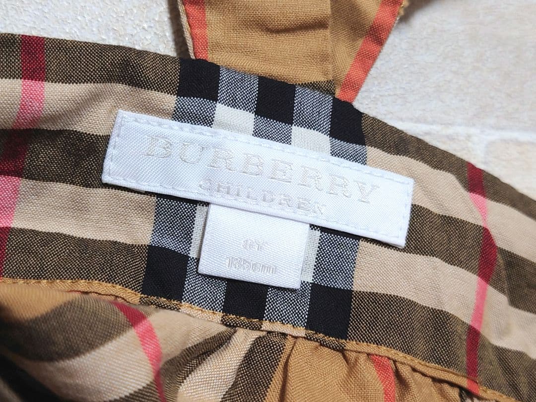 美品　バーバリー　BURBERRY　ノバチェック　ジャンパースカート　4Y　8Y