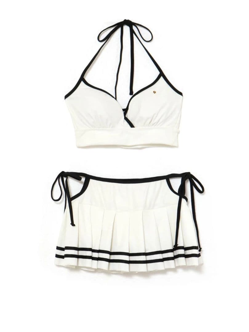 Coco pleats swimwear【white】