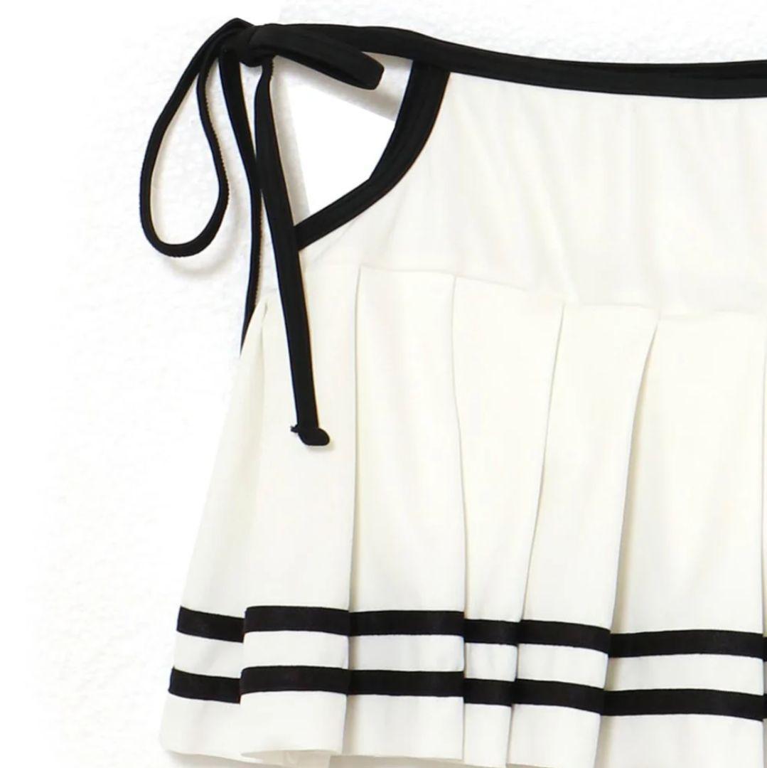 Coco pleats swimwear【white】