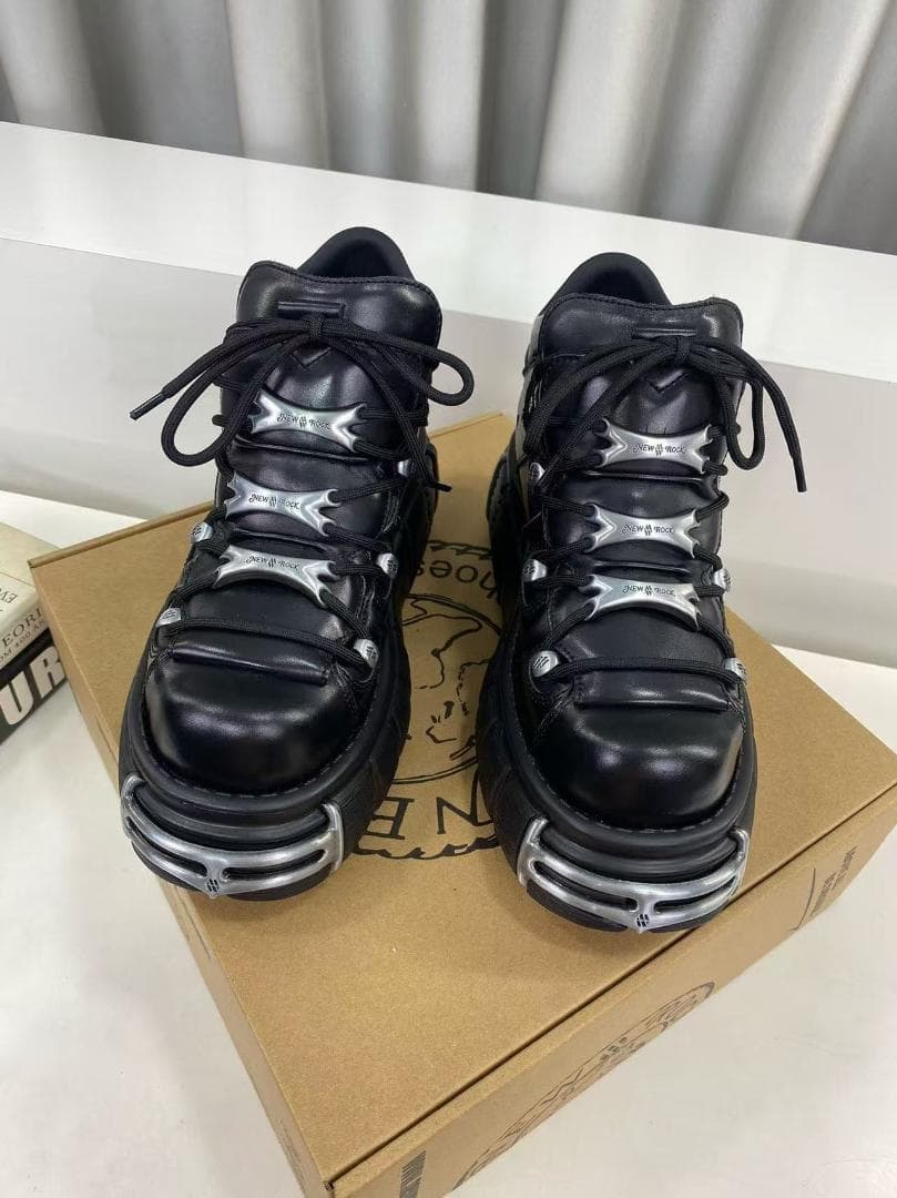 New Rock メカニカル ハードコア バトルブーツ