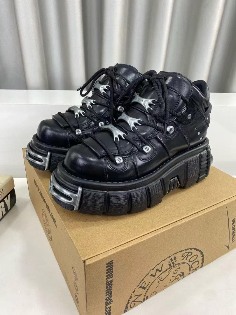 New Rock メカニカル ハードコア バトルブーツ