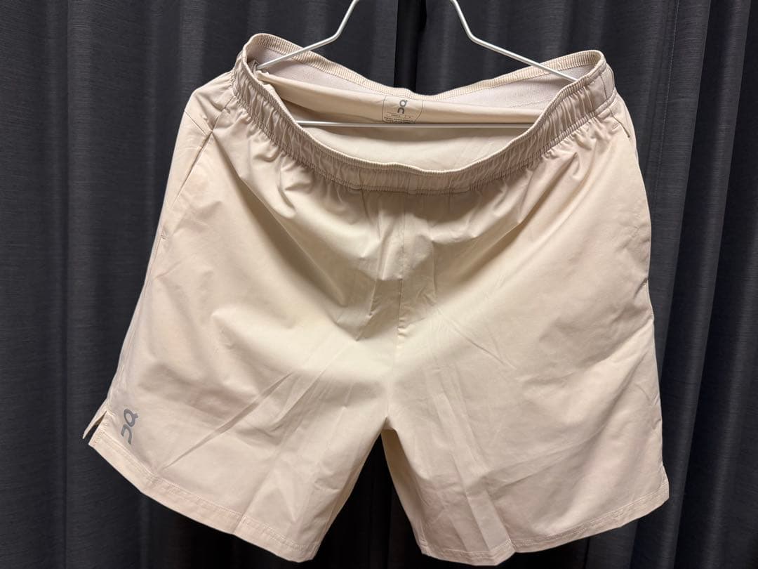 【かず】On 7\"Core Shorts ベージュ/グレー2枚セット