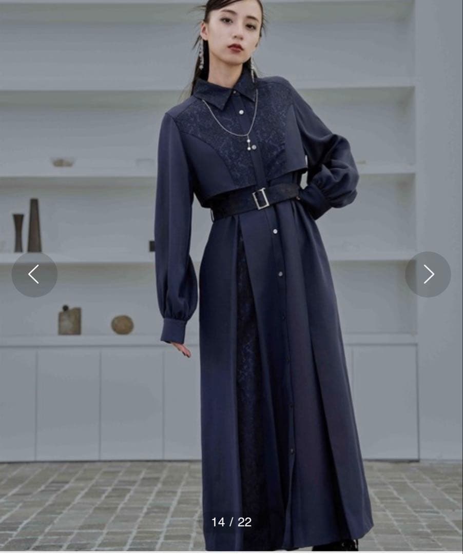 HARE イソザイイキリカワンピース ネイビー