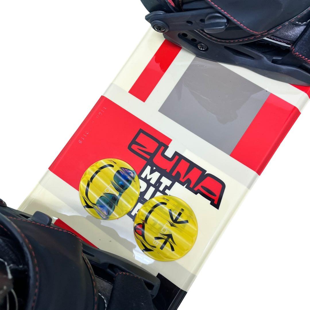 ZUMA キッズ スノーボード 110cm バイン ブーツ 3点セット