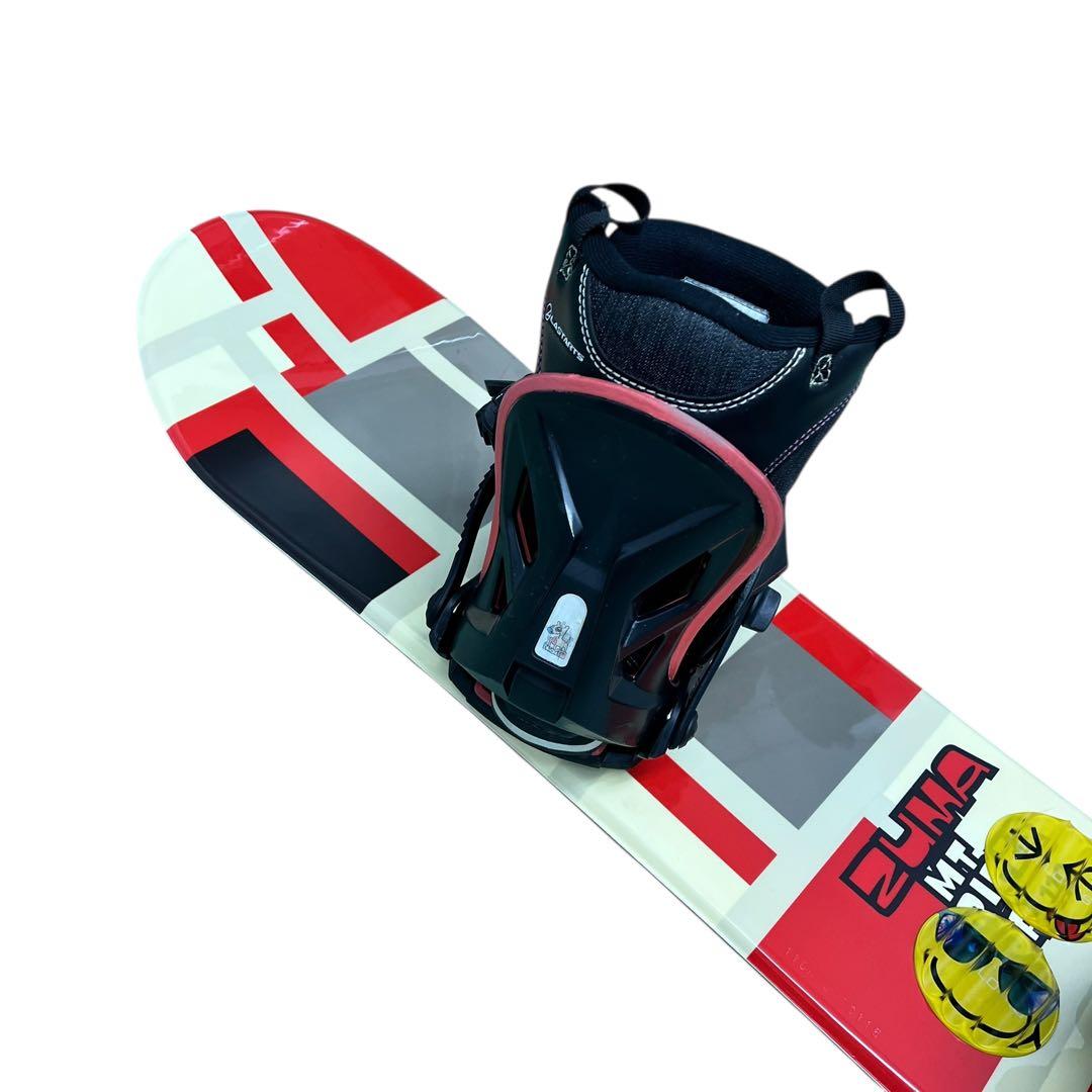 ZUMA キッズ スノーボード 110cm バイン ブーツ 3点セット