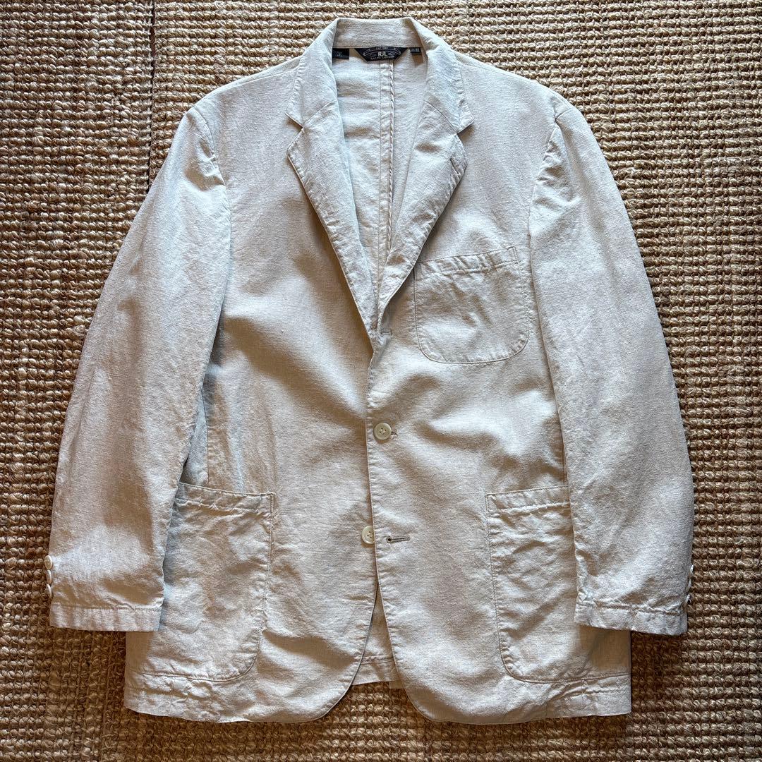 Double RL テーラードリネンジャケット3星⭐︎⭐︎⭐︎初期モデル アメリカ製