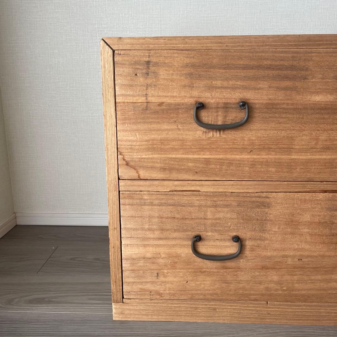 37)桐箪笥　アンティーク　チェスト　和箪笥　古家具　テレビ台　テレビボード