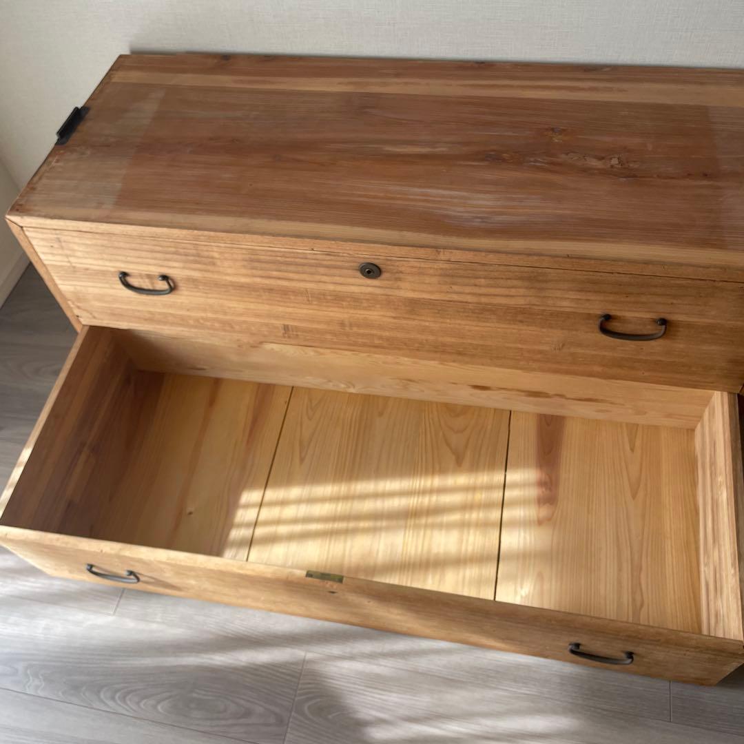 37)桐箪笥　アンティーク　チェスト　和箪笥　古家具　テレビ台　テレビボード