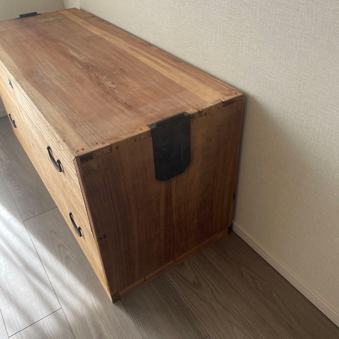 37)桐箪笥　アンティーク　チェスト　和箪笥　古家具　テレビ台　テレビボード