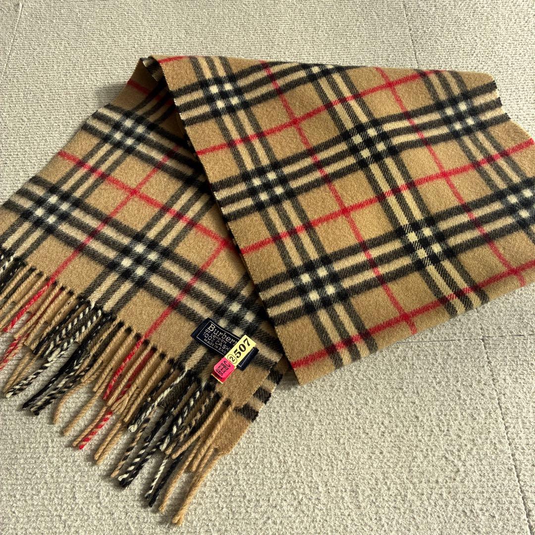 BURBERRY バーバリー マフラー カシミヤ100% ノバチェック 英国製