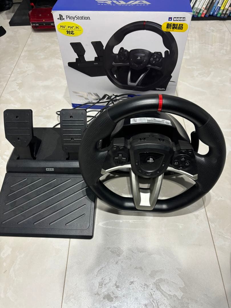 レーシングホイールエイペックス (PS4/PS5) ハンコン　SPF-004