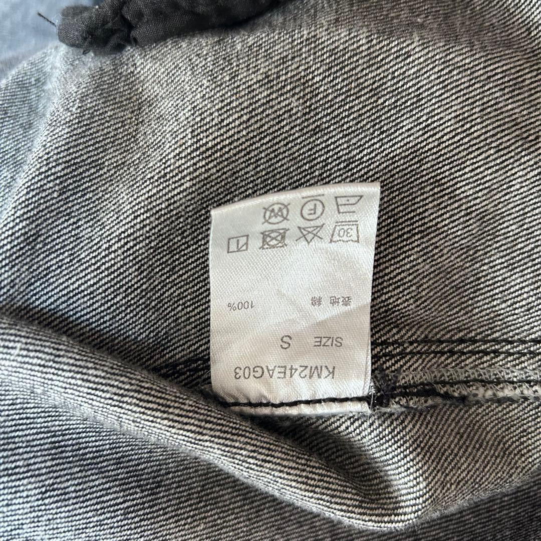 ◉送料無料　knuth marf デニムオーバーシャツジャケット　ブラックS