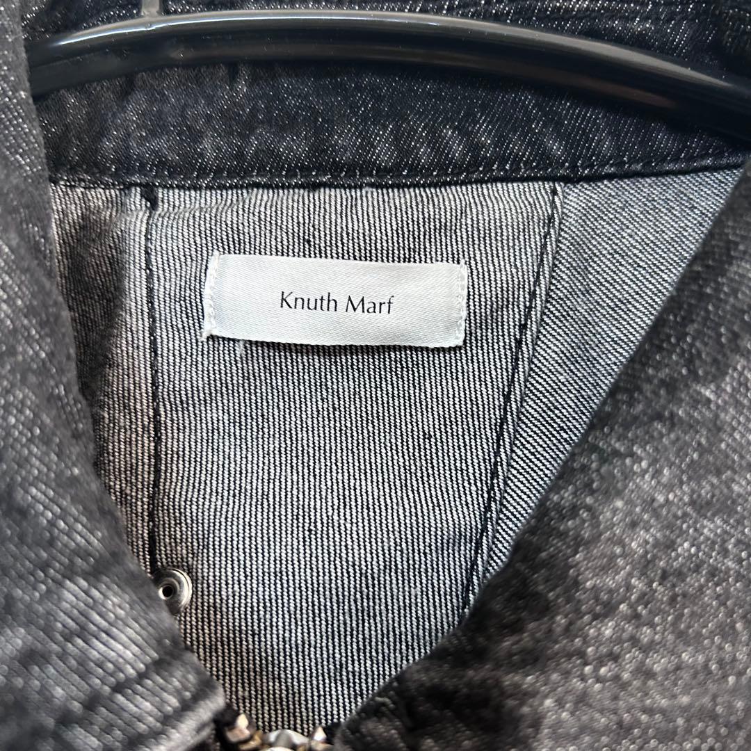 ◉送料無料　knuth marf デニムオーバーシャツジャケット　ブラックS
