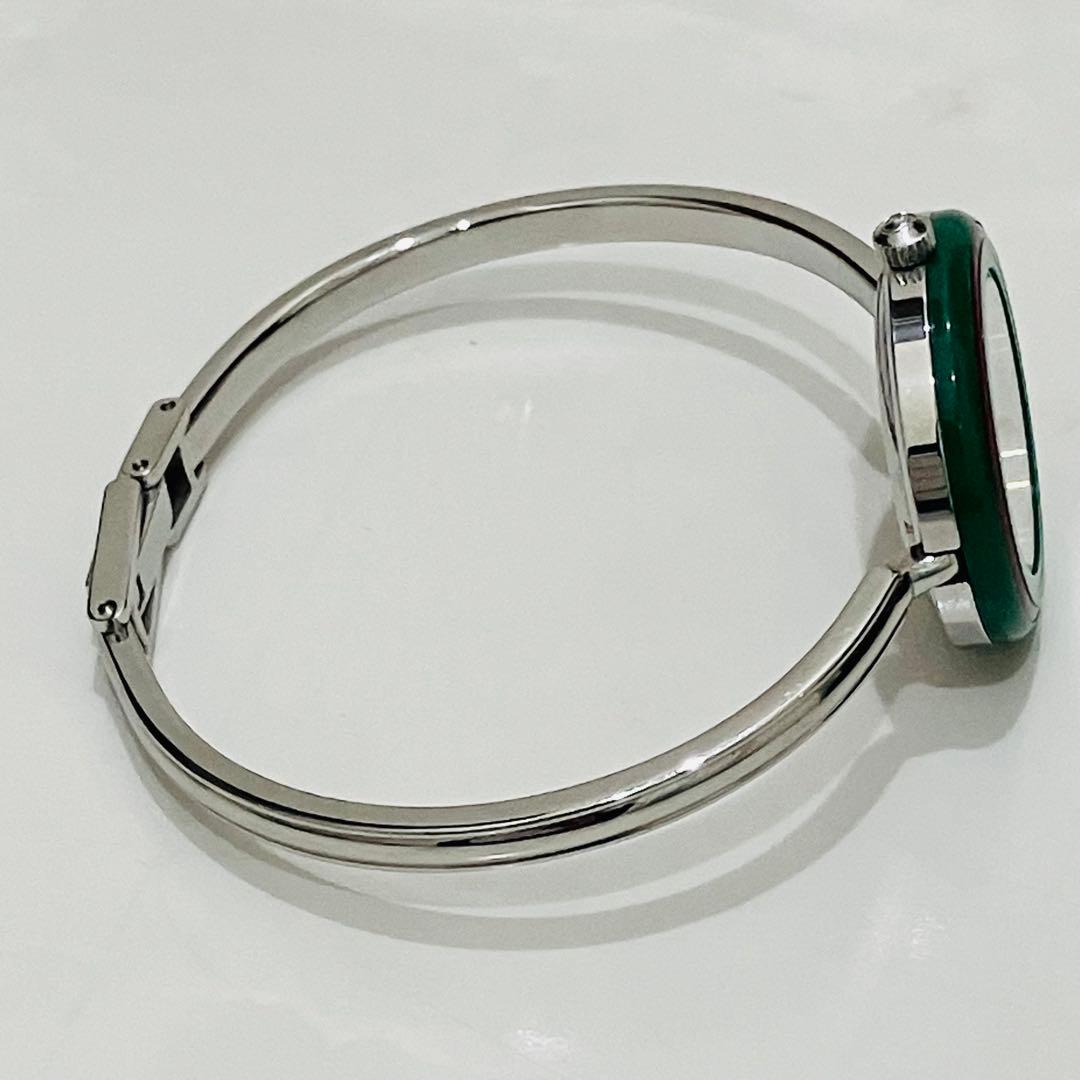 美品 GUCCI グッチ チェンジベゼル シルバー レディース 腕時計 稼働品