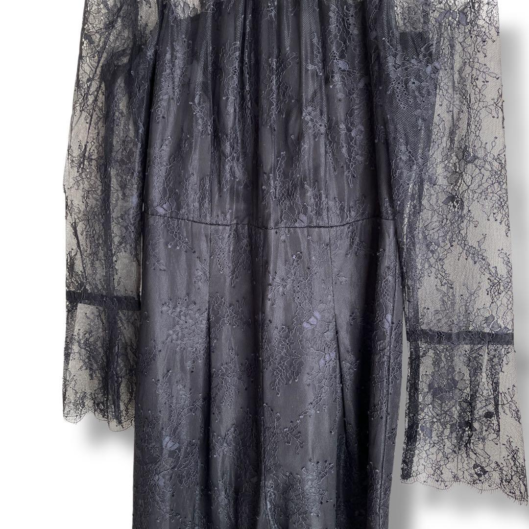 新品✨セルフォード　総レースオールインワンドレス　結婚式　パーティー　ブラック