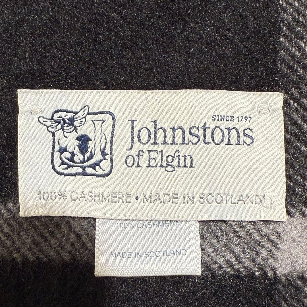 美品✨　ジョンストンズ　グレーマクファーソン　カシミヤ100％　チェック柄　現行
