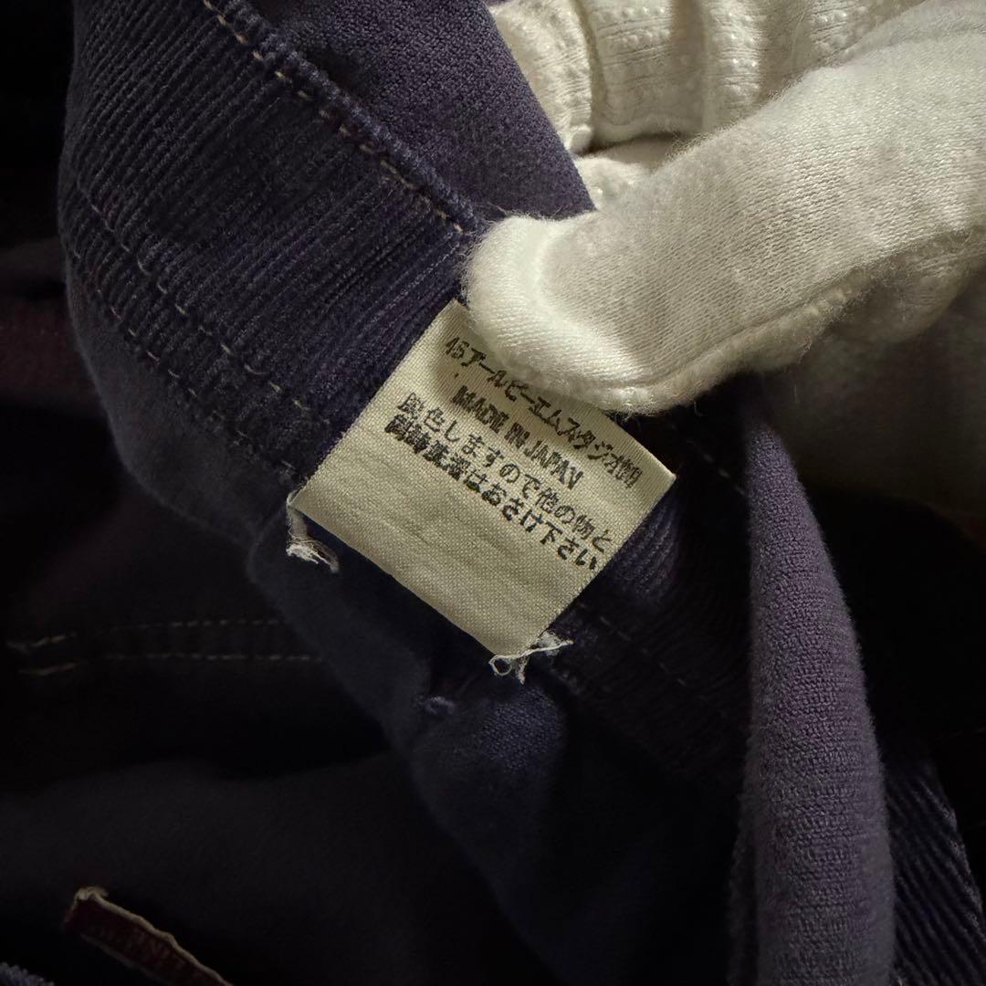 45rpm 45r コーデュロイオーバーオール　オールインワン　インディゴ　藍染