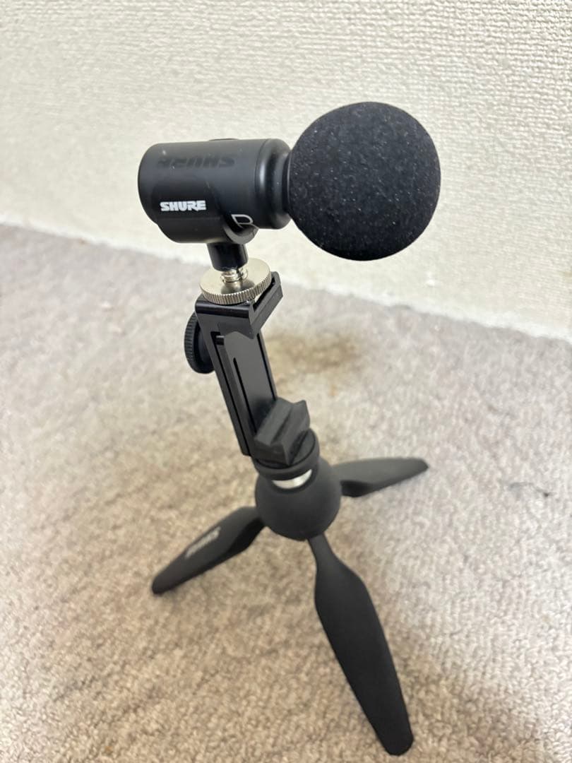 SHURE コンデンサーマイク 三脚スタンド付き