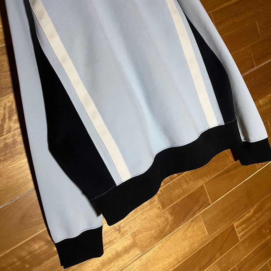 トミーヒルフィガー　トラックジャケット　ジャージ　水色　ネイビー　刺繍　L〜XL