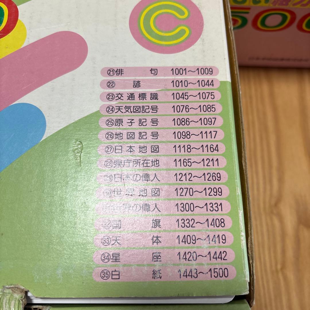 七田式⭐︎家庭保育園⭐︎たのしい絵カード 1500枚セット A B C