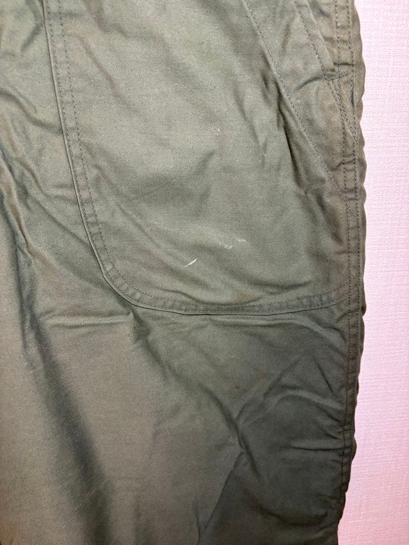 値下げ！アメリカ軍 U.S NAVY A-2 コールドウェザー デッキパンツ　L