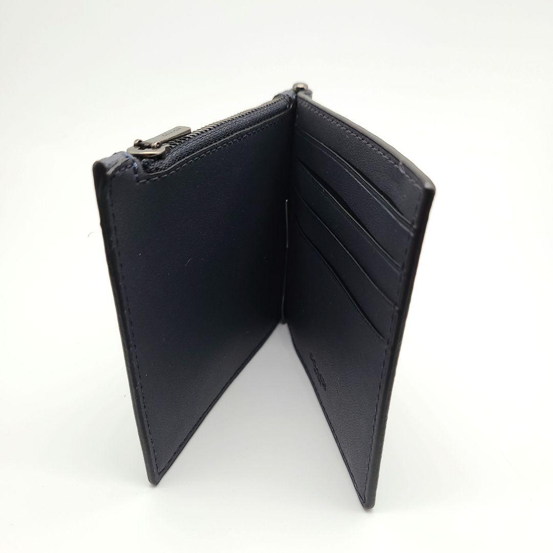 COACH マネークリップ 新品 デニム 最新作 限定品 レザー メンズ