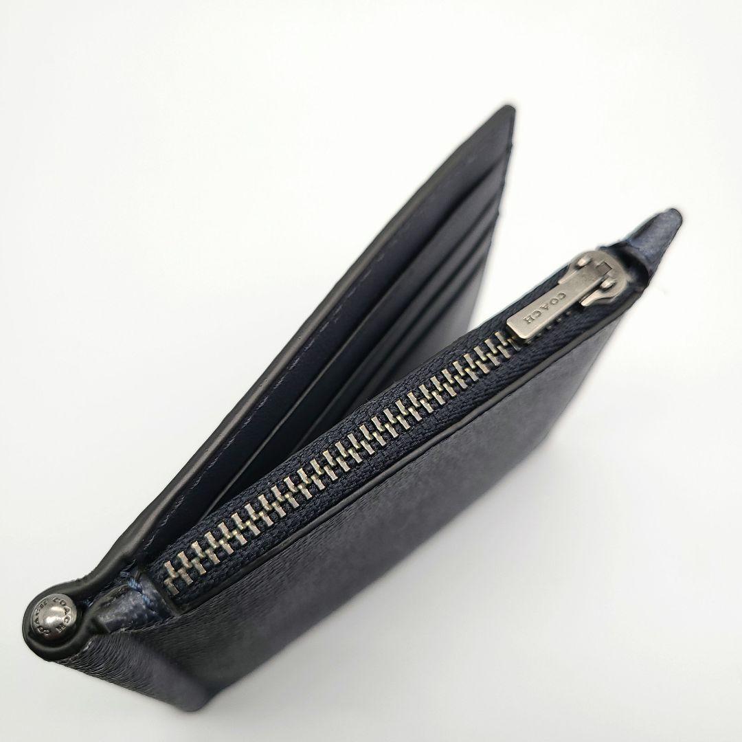 COACH マネークリップ 新品 デニム 最新作 限定品 レザー メンズ