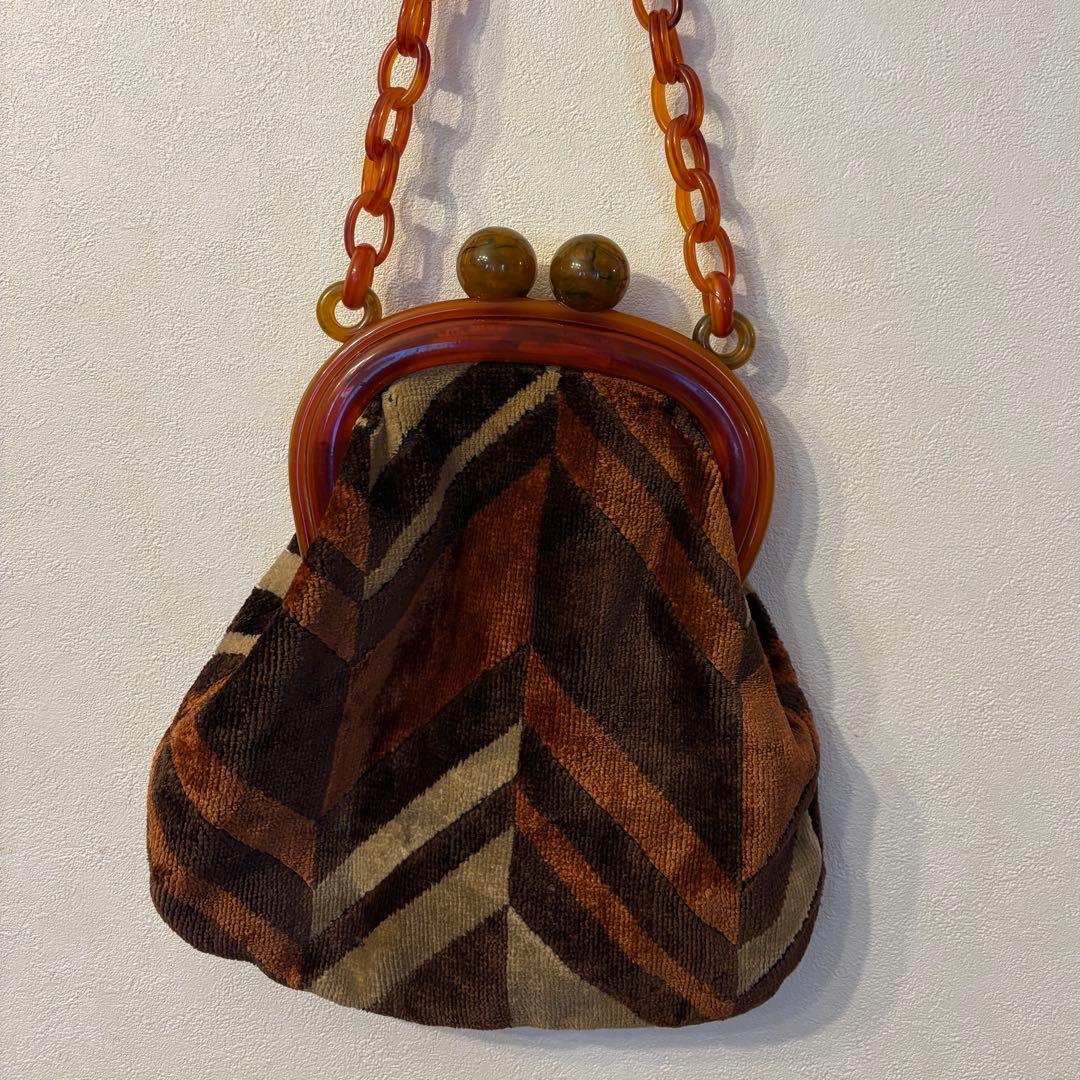 も*ゃ様 ベークライト　ジオメトリックパターン　BAG