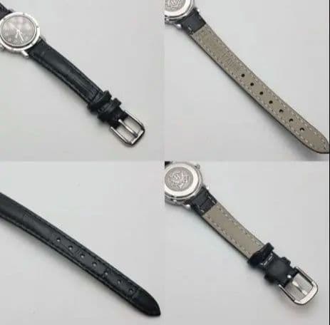 エルメス HERMES クリッパー　CL4.210 稀少BLK文字盤 新品ベルト