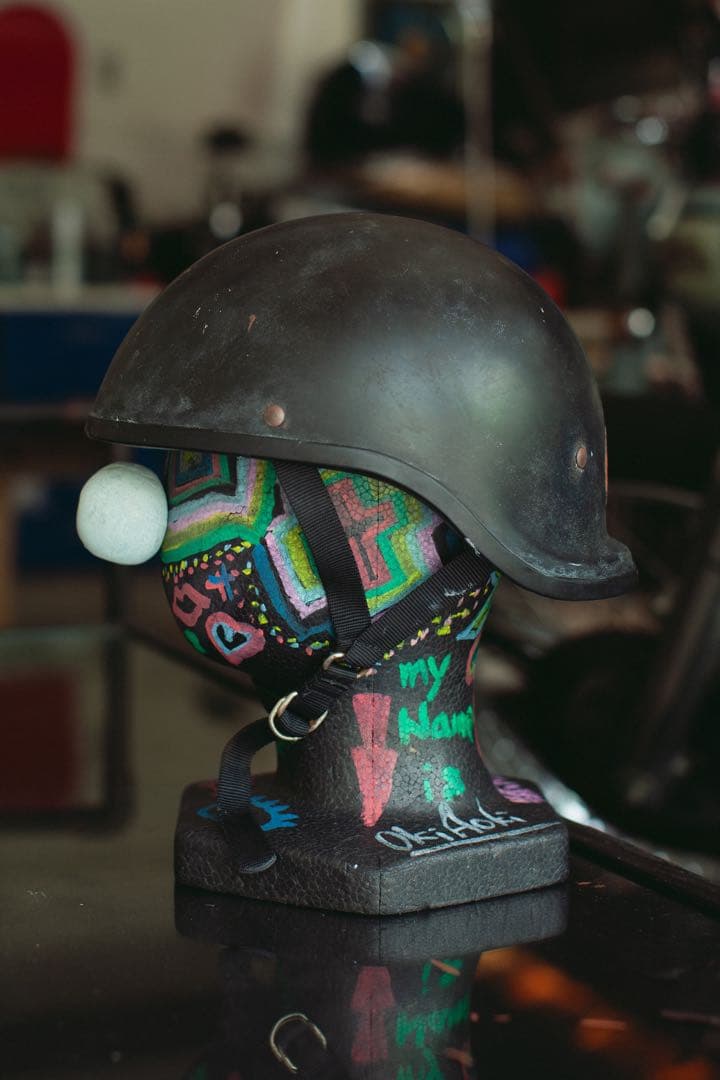 ※錆エイジング加工※EASYRIDERS Half Cap Helmet