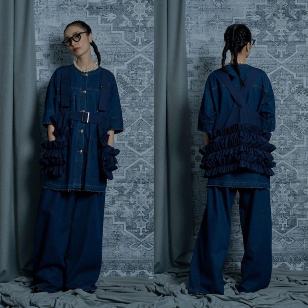 THOMAS MAGPIE トーマスマグパイ　ラッフルドポケットベスト